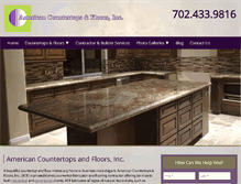 Tablet Screenshot of americancountertopsandfloors.com